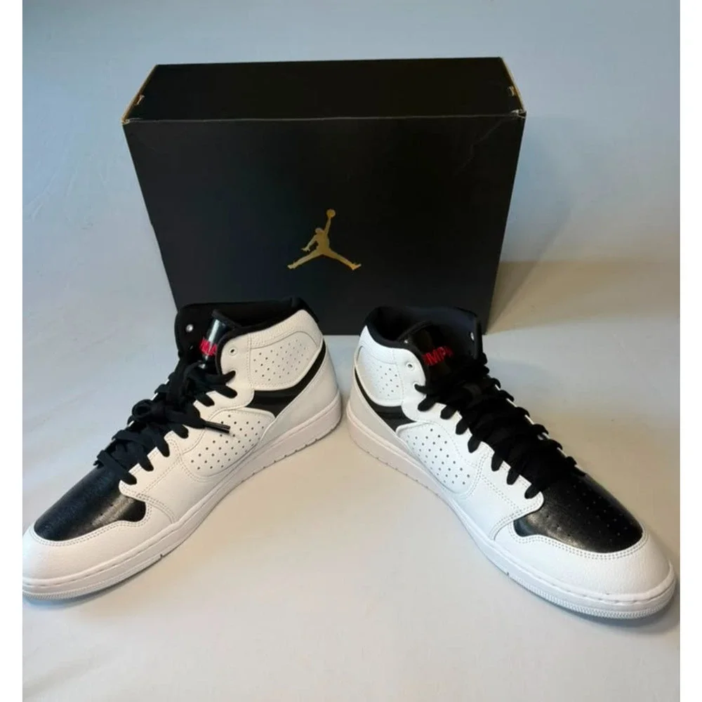 Jordan Access Men's Shoes - White/Black/Red - Size US 13